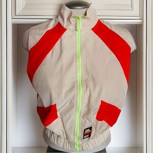 Zara Purple Amour Neon Retro Zip Up Vest